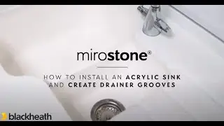 Mirostone Solid Surface: Acrylic sinks and drainer grooves