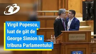Virgil Popescu, luat de g&acirc;t de George Simion la tribuna Parlamentului: &bdquo;Ești un prost!&rdquo;