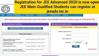 JEE Advanced Registration 2020 | How to fill JEE Advanced 2020 form(Complete details) | IITians Care