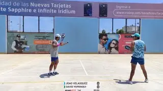 IX Copa Golf y Country club Trujillo 2025, FINAL libre, Joao V vs David Y, Paleta Frontón