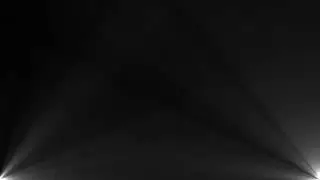 Seamless volumetric light from bottom in dark scene.