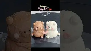 &hearts;️Valentine's Day Cake Decor P4| Make Bear Cake #bearcake  #cake  #nhacosen#cakedesigns #animecake