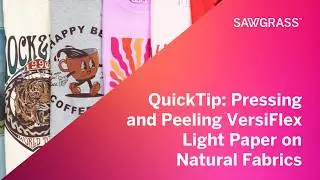 QuickTip -- Pressing and Peeling VersiFlex Light Paper on Natural Fabrics