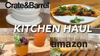 Amazon Kitchen Haul | Crate & Barrel Kitchen Haul | Organizing our Kitchen Cabinets