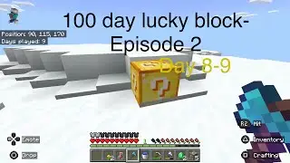 One block lucky block-Episode 2 Day 8-9 #jackdb504 