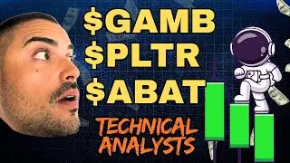 Анализ графиков $PLTR, $ABAT и $GAMB | Сглаживание минимума, медвежий тренд и восходящий клин