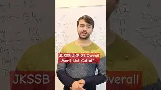 JKSSB JKP SI Overall Cut off #jkpsi #jkssbjkpsi