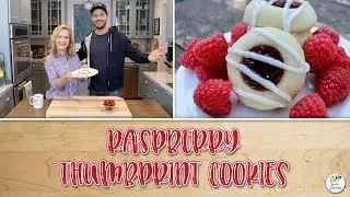 Raspberry Thumbprint Cookies | Baking With Josh & Ange