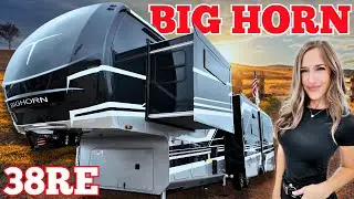 Настоящий шедевр из Heartland! Big Horn 38RE может похвастаться ОГРОМНЫМ задним развлекательным к...