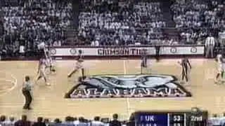 sparks hits 7 threes in game v.s. alabama