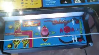 Kauai Fun Auction Auction Lot 3 Miss Pacman  Galaga Sit Down Arcade Video Game