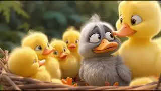 How the Ugly Duckling Became Beautiful? 🐣✨ | Inspirational Story for Children#ducklingadventures