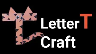 T says Tiger craft | Alphabet Learning crafts for kids