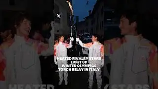 Heated Rivalry&rsquo;s Hudson Williams, Connor Storrie at Winter Olympics torch relay in Italy