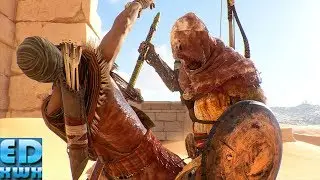 Assassin's Creed Origins High Level Rampage with the Golden Spear