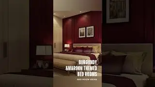 Burgundy | Maroon themed bed room designs #subscribemychannel #homedecor #interiordesign