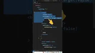 How to Edit Text in React JS in 60 Seconds #shorts