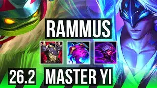 RAMMUS vs MASTER YI (JGL) | Good KDA: 5/1/22 | KR Master | 26.2