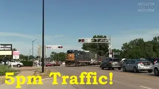CSX Local Interrupts Rush Hour Traffic