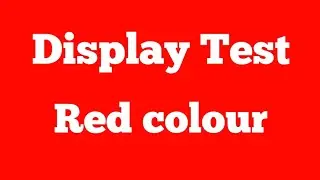 Display Test Red Colour | 2 Hour Red Screen #redscreen