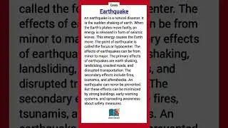 Essay on Earthquake || Earthquake Essay #essay #earthquake #earthquakes