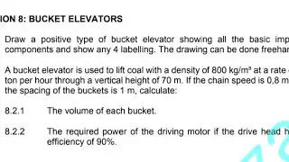 Bucket Elevator Explained | Mechanotechnics N5 | August 2025 Exam Prep
