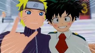 Deku and Naruto Reunite! (MHA VR)