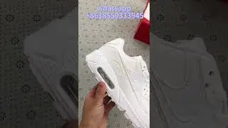 Nike Air Max 90 Leather Triple White Unboxing # Shorts #