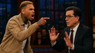 Chris Brown LOSES IT On Colbert&rsquo;s Show After On-Air Insult &mdash; Studio ERUPTS