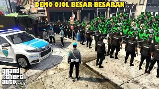 Demo Ojol Tolak PPKM Di Losantos Ricuh! GTA 5 Mod Polisi Indonesia