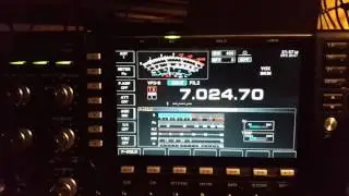 VK2BJ and MW0EDX 40m CW QSO