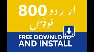 800 Urdu Fonts Free Download & Install