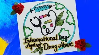 International Day Against Drug Abuse Drawing | International Day Against Drug Abuse Poster