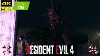 Iron Maiden(Strong Threat)  - Kill attack Scene | 4K HDR | Resident Evil 4 Remake