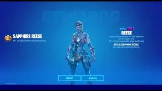 Fortnite C2S5 - Unlocking Sapphire Reese (Battle Pass Level 110)