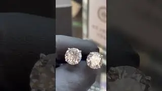 GIA Certified Lab Diamond Stud Earrings 5ctw #labdiamonds #earrings #giacertified