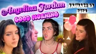 12th BIRTHDAY PART 1 , A Little Country, A Classic , a Crier! 1-27-26 Good Morning Angelina Jordan