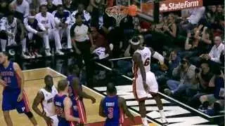 LeBron & Wade exchanging alley-oops!