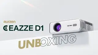 Unboxing the $100 Aurzen EAZZE D1 Projector! ASMR