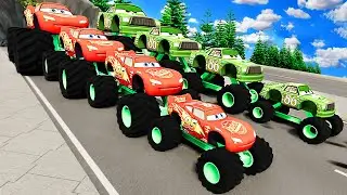 Lightning McQueen Monster Truck VS Francesco Bernoulli (Chick Hicks) Race GamePlay