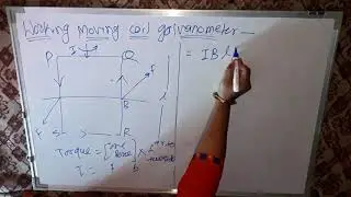 Expression  for working  of moving  coil  galvanometer