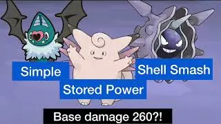 Simple + Shell Smash + Stored Power is SUPER good for Doubles OU!