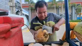 Super Fantastic Coconut Cutting Skills - Coconut