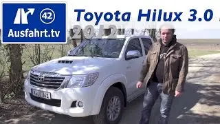 2012 Toyota Hilux 3.0 Liter Doppelkabine Probefahrt / Fahrbericht