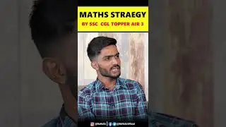 Maths Strategy by AIR 3 | #Shorts