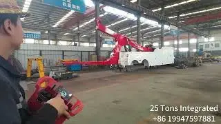 25 Tons Integrated Wrecker Body Operation
