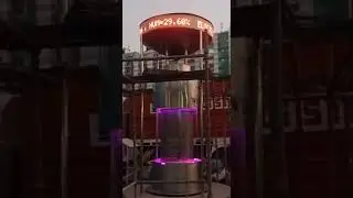 Supreme Flexible Round LED display Screen with Air Quality parameters