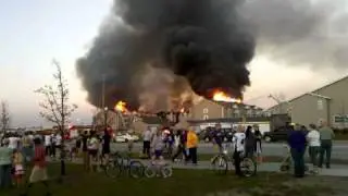42nd st apartment burning to the ground