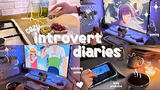 Productive rainy day vlog🌧️🎧 | final week studying, meal prep,