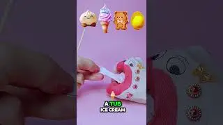 Cow eat icecream🍦 😱~mini wood toy-wood working art skill #shorts #cartoon